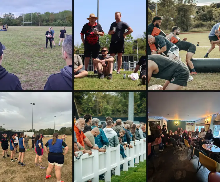 The club's feed before: phone photos of training and matchdays, posted as they came