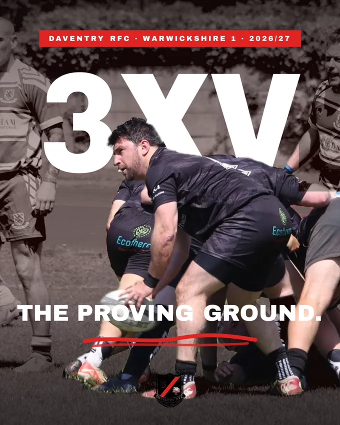 Daventry 3XV season poster: the proving ground